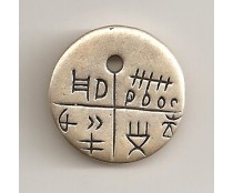 Zamak medál:  Tatárlakai amulett